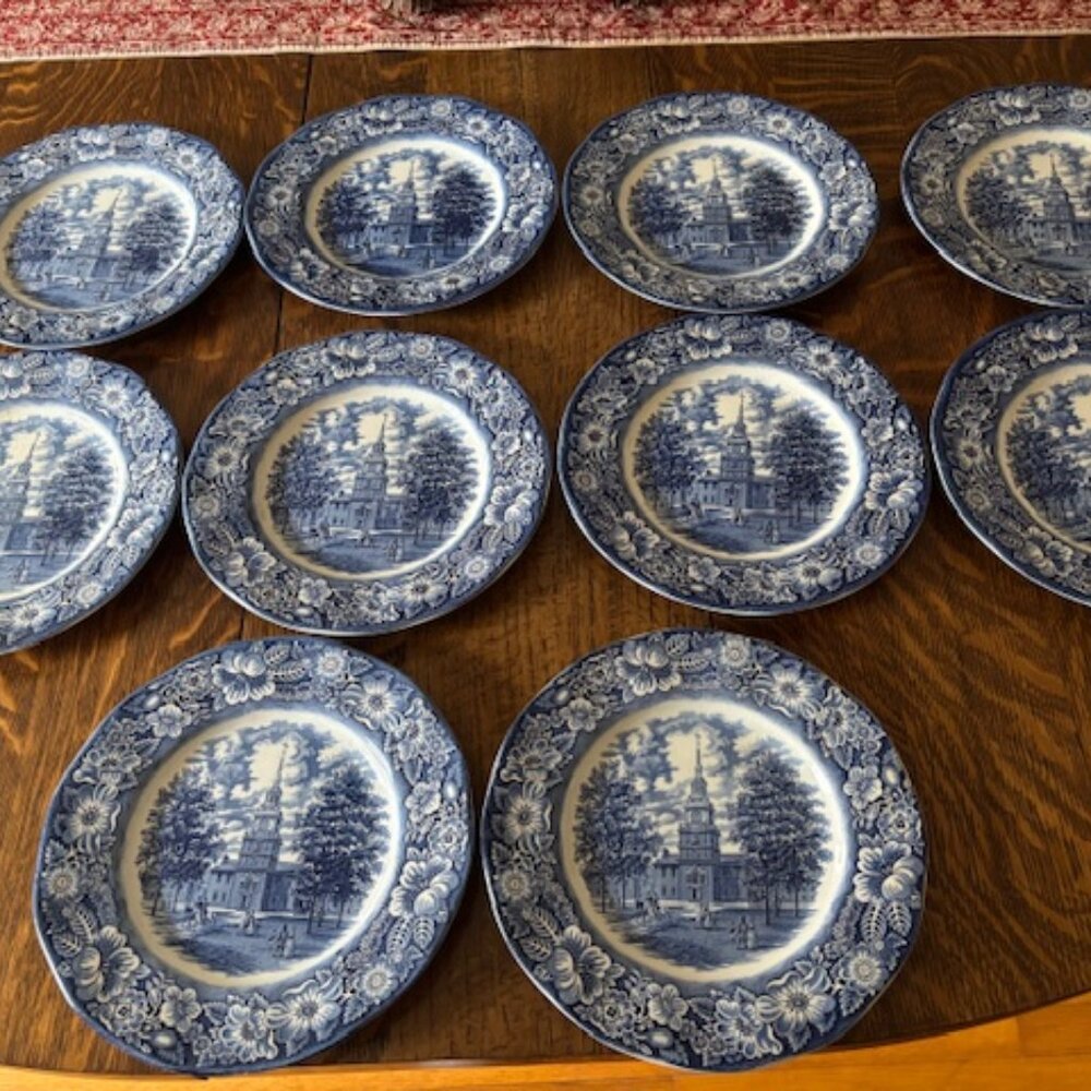 Vintage Liberty Blue “Governor's House” Dinner Plate | Staffordshire